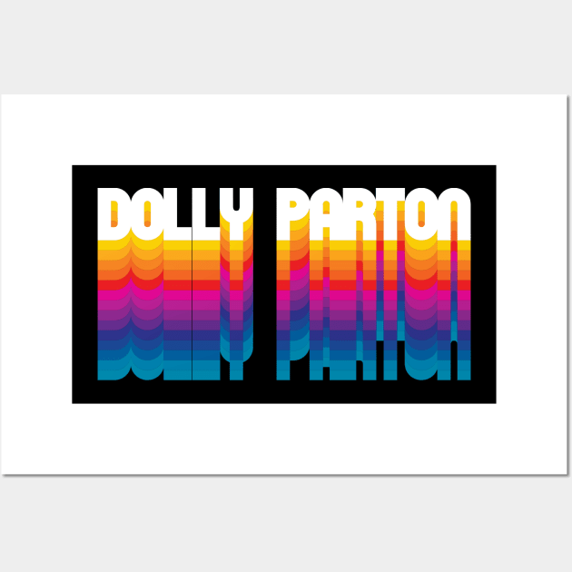 Retro Dolly Proud Personalized Name Gift Retro Rainbow Style Wall Art by Time Travel Style